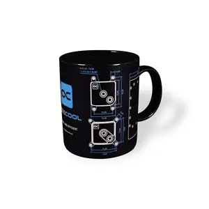 Cup Alphacool 13731 single 0.375 L, universal, 70×70×950 mm, Black/Blue/White