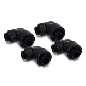 Fitingi Alphacool 17613 Misiņš Melns 22mm Platums 4 Iepakojumā