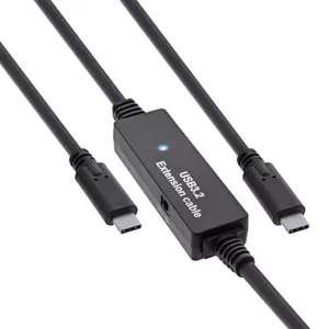 InLine USB 3.2 Gen.1 активный кабель USB-C мужской к USB-C мужскому 15м