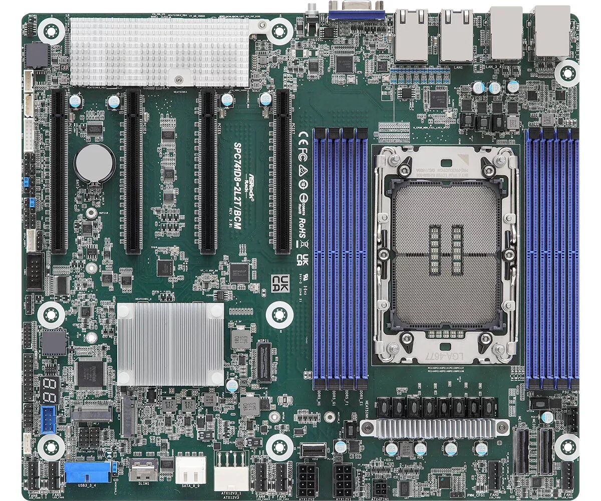 Servera mātesplate ASRock Intel C741 LGA