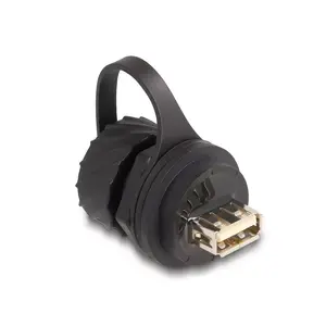 Разъем DeLOCK USB 2.0 Type-B female к Type-A female IP68 черный