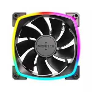Fan Montech RX120 PWM 12 cm Black 720-1760 RPM Rifle Bearing