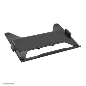Notebook arm shelf Neomounts ADS20-425BL1, steel, adjustable width 287–465 mm, supports VESA 75x75/100x100, max load 8 kg, black
