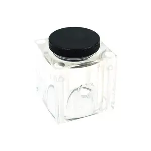 Rezervuārs Alphacool 13140 Misiņš Pleskigs POM Melns Caurspīdīgs 49x49x56mm