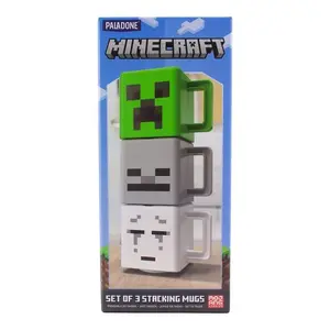 Paladone Minecraft Stacking Mugs Set of 3