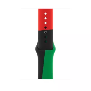 Apple MUQ73ZM/A Smart Wearable Accessories Band Black, Green, Red Fluoroelastomer