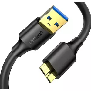 Кабель UGREEN USB 3.0 US130 — 1 м, Micro USB 3.0, черный