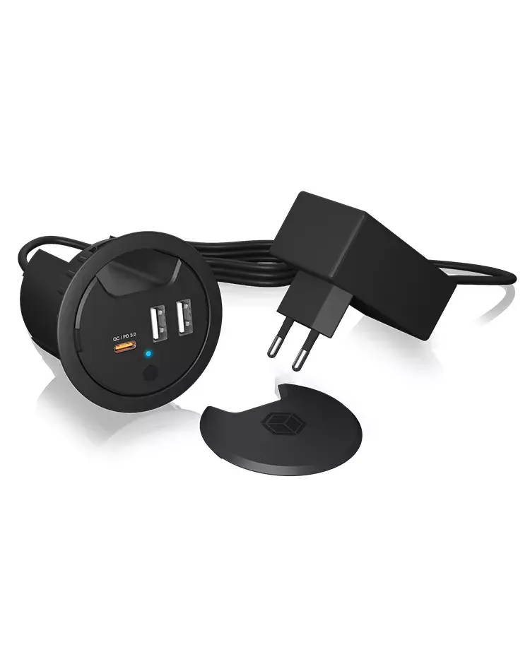 Iebūvējamais USB lādētājs ICY BOX IB-HUB1407 Photo 3