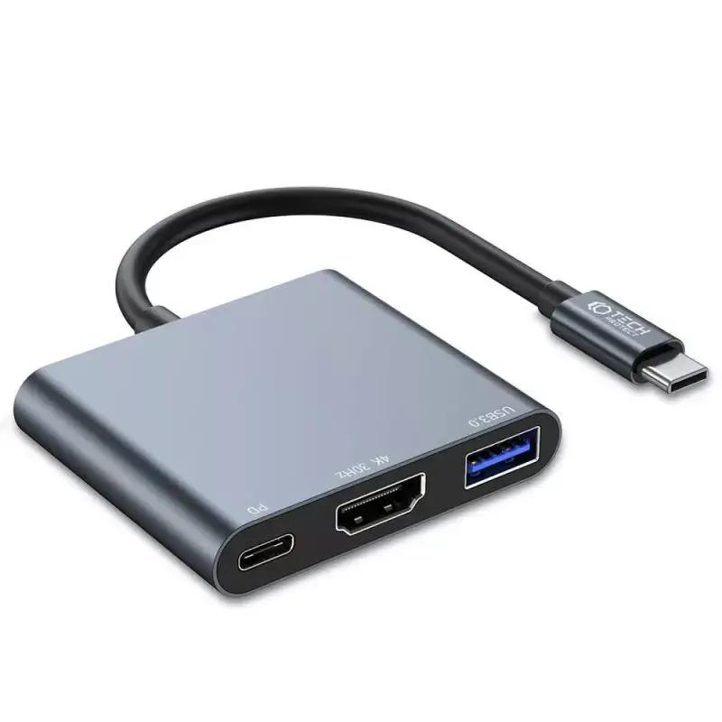 USB-C хаб Tech-Protect V1 USB-A 3.0 HDMI 4K@30Гц Photo 3