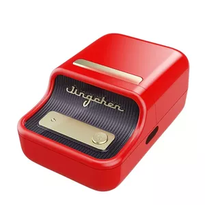 Etiķešu printeris NIIMBOT B21 Red ar Bluetooth, termoprinte 203×203 dpi, maksimālā etiķešu platums 48 mm, akumulatora darbība