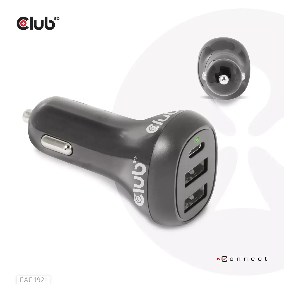 Notebook Car Charger CLUB3D CAC-1921 36W Photo 9