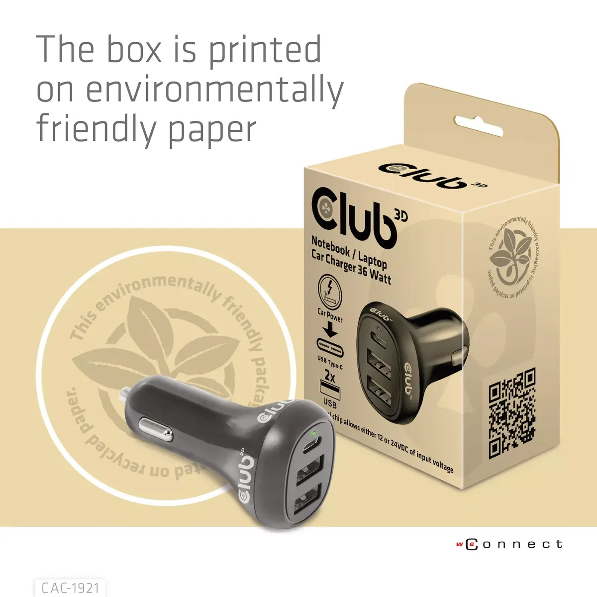 Notebook Car Charger CLUB3D CAC-1921 36W Photo 10