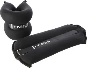 Ankle and Wrist Weights HMS Ob06 Black, set 2 × 3 kg