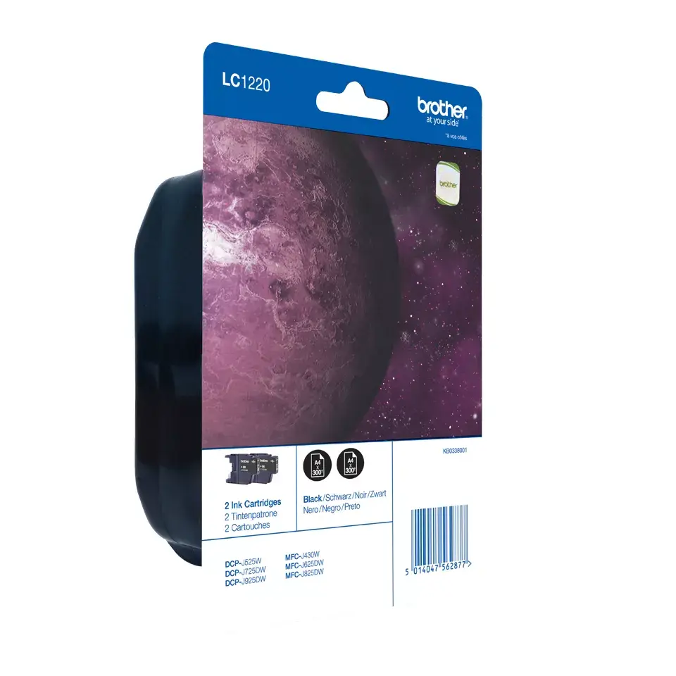 Картридж Brother Ink LC1220BKBP2 Черный Photo 2