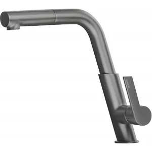 Kitchen faucet deante BQS D73M with pull-out spout, chrome finish