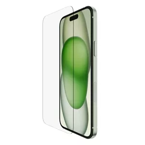 Screen Protector Belkin ScreenForce for iPhone 15 Plus Impact and Scratch Resistant Tempered Glass
