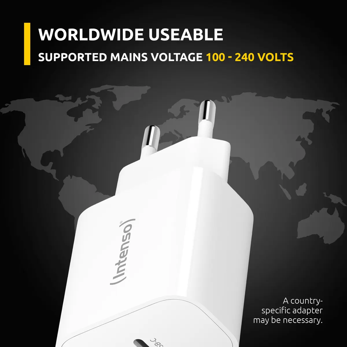 Зарядное устройство Intenso Power Adapter W20C USB-C Photo 9
