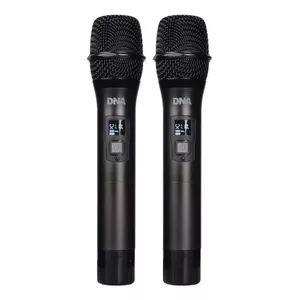 Беспроводная микрофонная система DNA Professional FU Dual Vocal — UHF-приёмник, задержка 3 мс, 30–20000 Гц, SNR >96 дБ, 53×247×53 мм, 2×AA