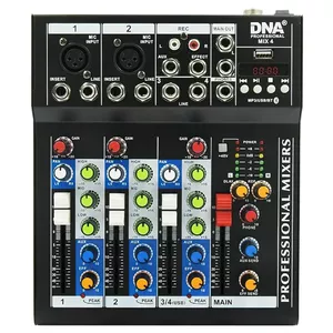 Audio Mixer DNA Professional MIX 4 — 4-channel analogue USB MP3 mixer