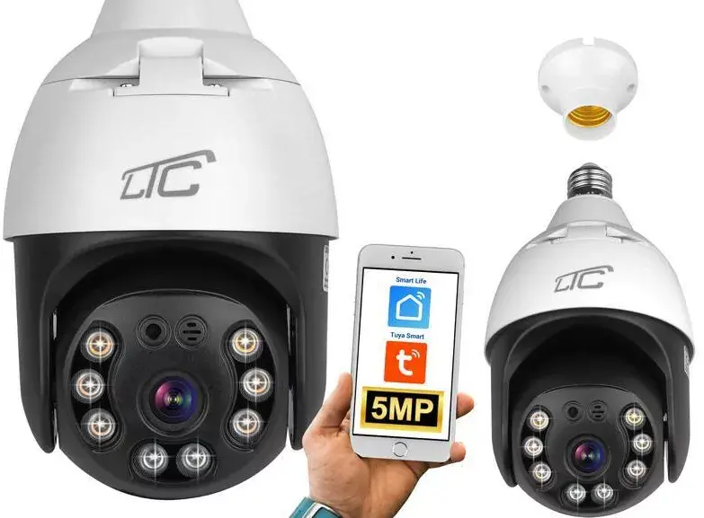 Videonovērošanas kamera LTC KAM35 5MP IP Wi-Fi spuldze E27 Photo 2