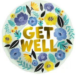 Foil Balloon Folat Get well soon Flowers 45 cm – Folat 67943