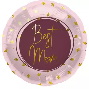Foil balloon Folat Best Mum 45 cm, decorative helium-ready balloon for celebrations
