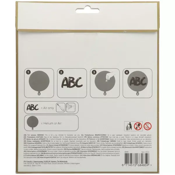 Foil balloon Folat 3D Golden Dawn 56 cm Photo 5