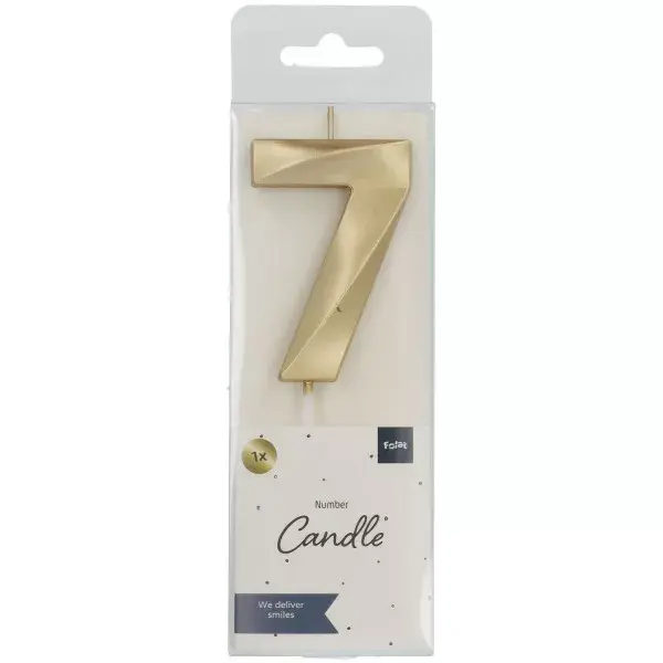 Cake topper Folat Glamor Number 7, 7 cm Photo 2