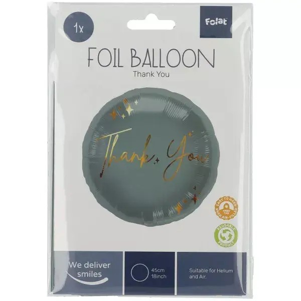 Folīja balons Folat 45 cm Pelēki zelta Photo 2
