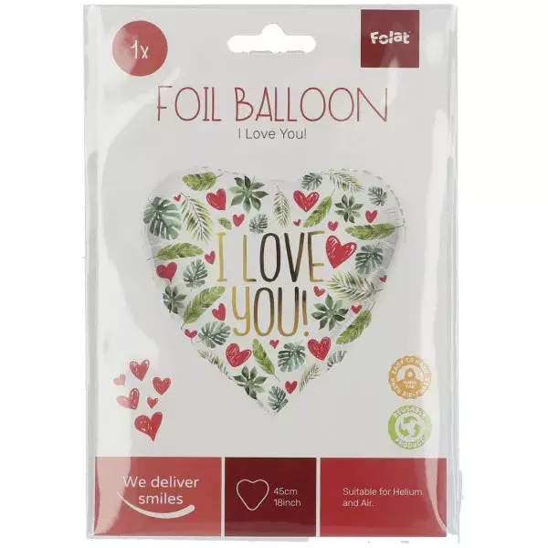 Folat folijas balons sirds 45 cm Photo 2