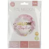 Folat folijas balons Welcome Baby Girl 45 cm Photo 2