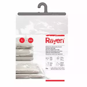 Vakuuma maisu komplekts RAYEN 016236 Basic L XXL – atkārtoti lietojami uzglabāšanas maisi apģērbam un tekstilmateriāliem