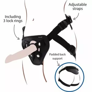 Страп-он GET REAL Deluxe Harness Black