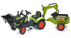 Braucamais traktors Falk 2040N ar pedāļiem, 2–5 g., 4 riteņi, plastmasa, melni/zaļš