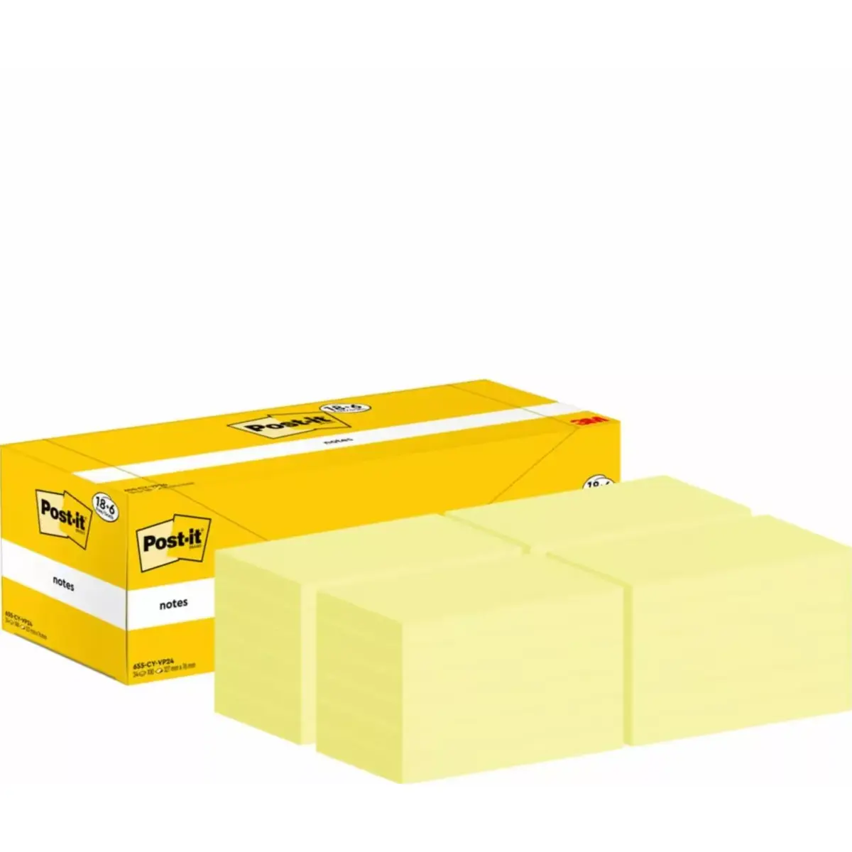 3M Post-it прямоугольные жёлтые 127×76 мм 100 листов Photo 3