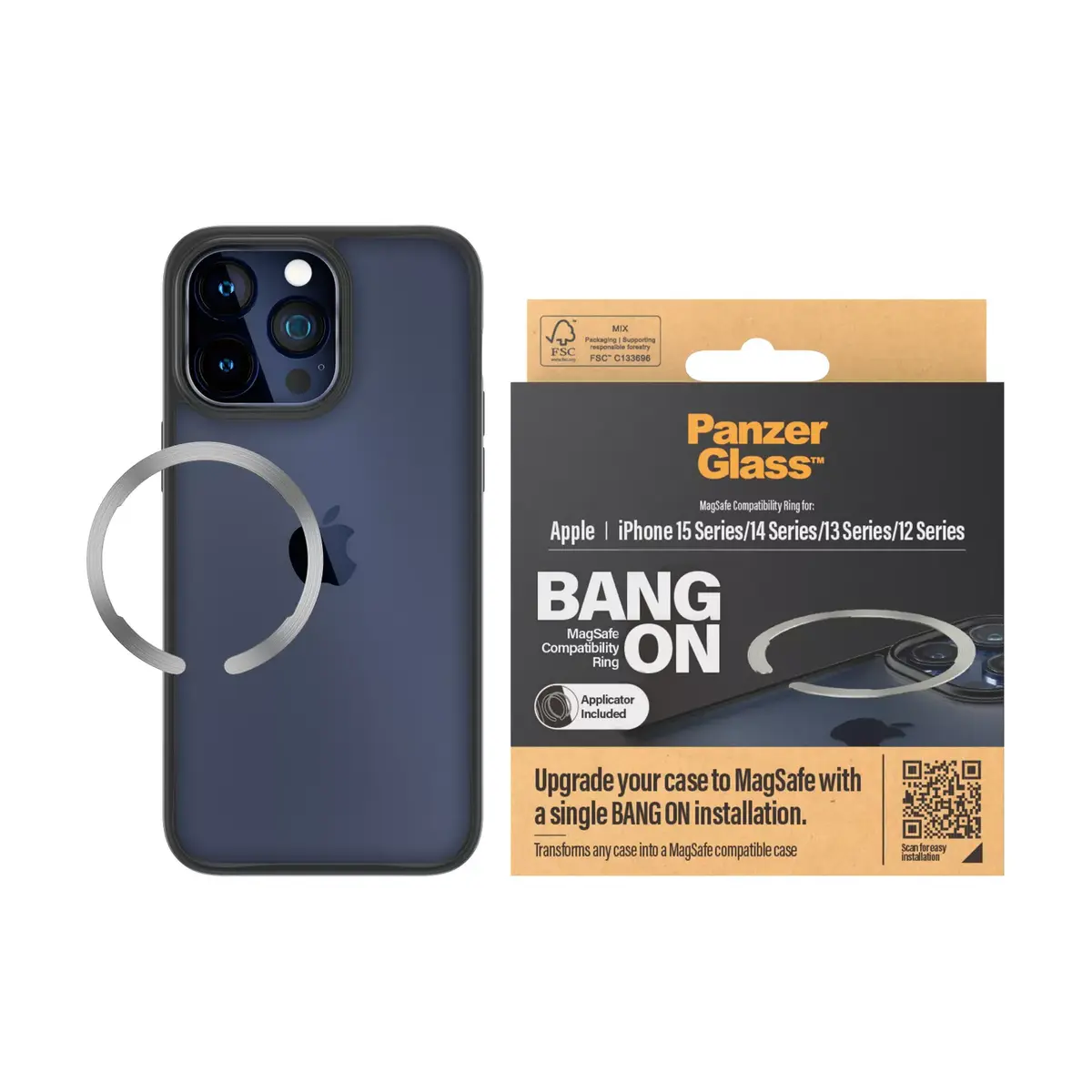Чехол PanzerGlass Bang On MagSafe Compatibility Ring Photo 2
