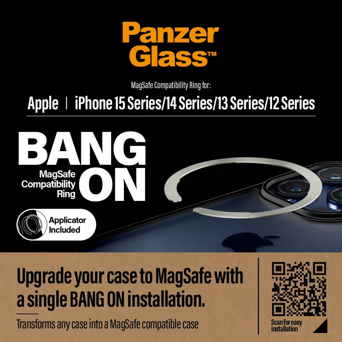 Чехол PanzerGlass Bang On MagSafe Compatibility Ring Photo 4