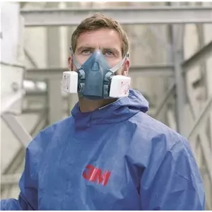 Pusmaskas respirators 3M 7501 Izmērs S silikona – atkārtoti lietojama aizsargvairoga maska, atbilst EN 140