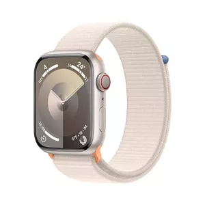 Viedpulkstenis Apple Watch Series 9 45 mm OLED 396×484 skārienekrāns 4G Wi‑Fi GPS 64 GB bēšs