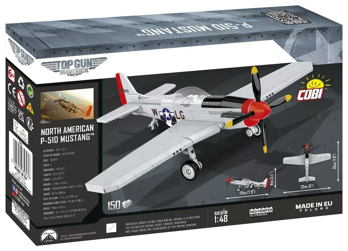 Cobi Top Gun Mustang P-54D 1:48 модель 5847 Photo 3
