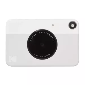 Instant camera Kodak Printomatic with 50.8 x 76.2 mm prints, grey/white, auto focus, built-in Li‑Ion battery