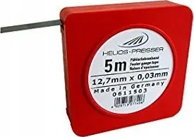 Helios Preisser 0611505 Feeler Gauge Strip 0.05 x 12.7 mm, 5 m length in plastic case