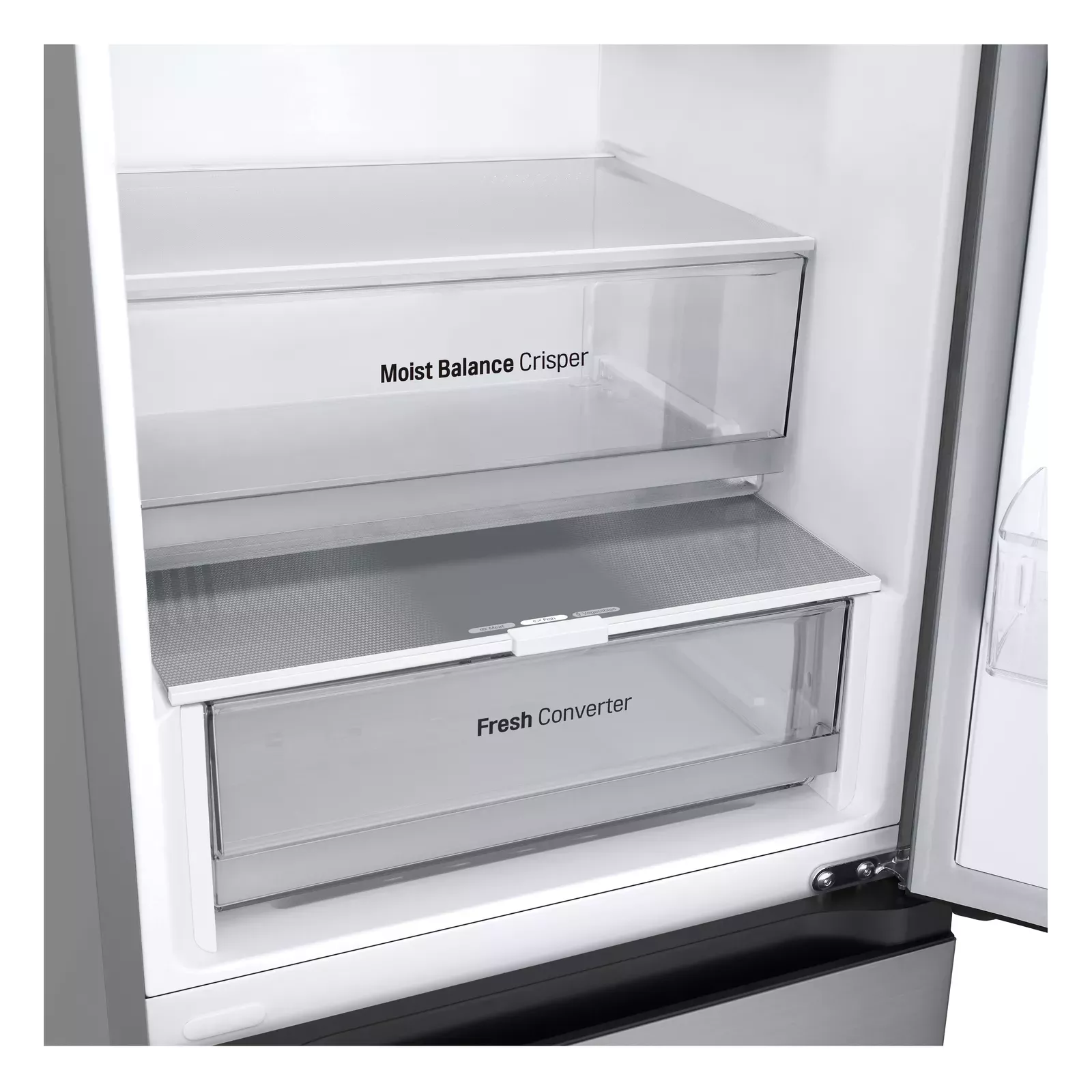 LG NatureFRESH GBV3100DPY 60cm Wide Fridge Freezer - Prime Silver