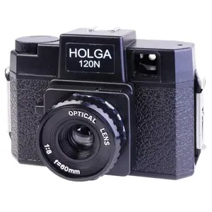 SLR Film Camera Holga 120N 120 mm Black 1/100 s