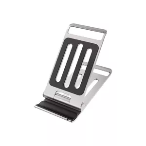 Foldable stand Dudao F14 silver — lightweight portable tablet and smartphone holder, adjustable angle