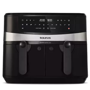 Аэрогриль Taurus Air Fry Digital Duo 9 л 2200 Вт чёрный — двойная конструкция, 12 программ, сенсорное управление