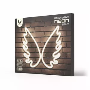 LED dekoratīvās neona pleksiglasa spārni Forever Light FPNE09X balti