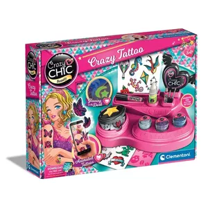 Детский набор для тату Clementoni Crazy Chic 18771 — для детей от 6 лет, в коробке