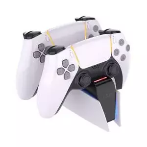 Lādēšanas sistēma FIXED FIXPS5-DCC-BW PlayStation 5 Vadu Melna Balta