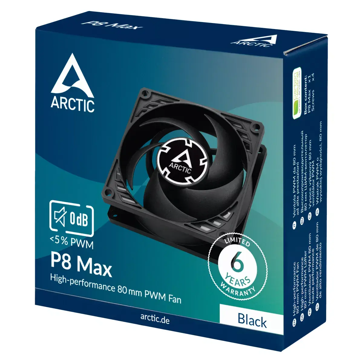Arctic P8 Max 80 mm PWM ventilators Photo 6